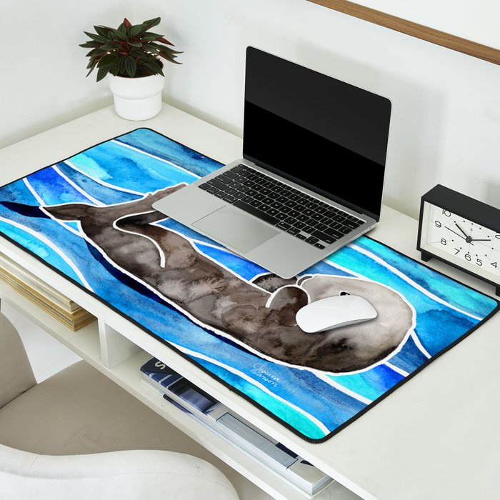 Sea Otter Desk Mat Gallery Image 2