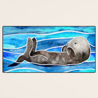 Sea Otter Desk Mat Gallery Image 3