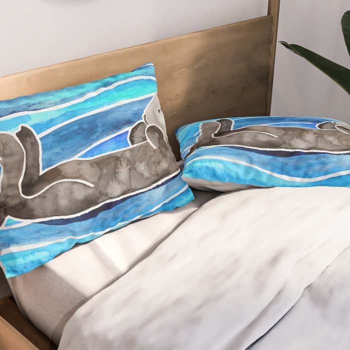 Sea Otter Pillow Sham Gallery Image 2
