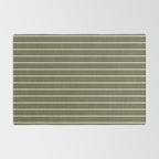 Cozy Stripes In Olive Green Rug Gallery Image 2