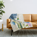 Whispers in Blue Throw Blanket Gallery Image 1
