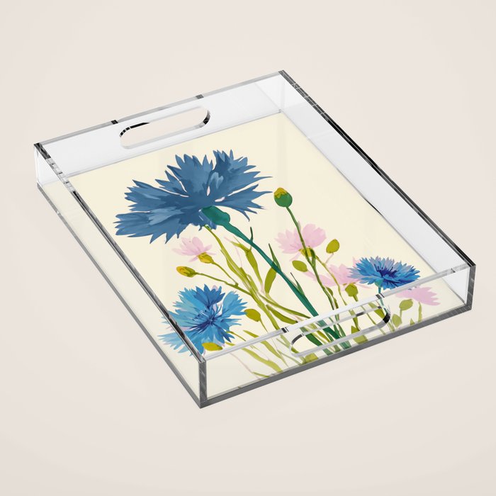 Whispers in Blue Acrylic Tray Gallery Image 1
