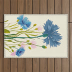 Whispers in Blue Outdoor Rug Gallery Image 1