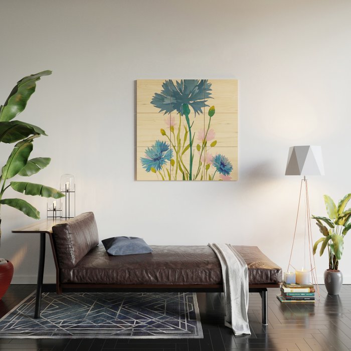 Whispers in Blue Wood Wall Art Gallery Image 2