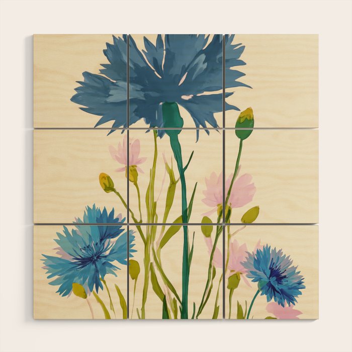 Whispers in Blue Wood Wall Art Gallery Image 1