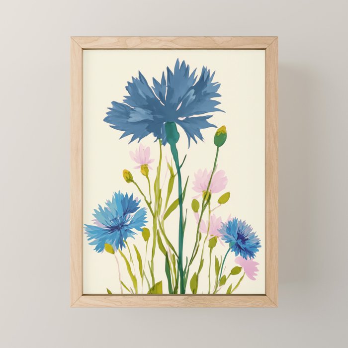 Whispers In Blue Mini Art Print Gallery Image 1