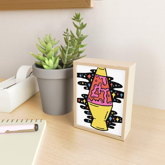 Lit Lava Lamp Mini Art Print Gallery Image 2