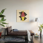 Lit Lava Lamp Wood Wall Art Gallery Image 2