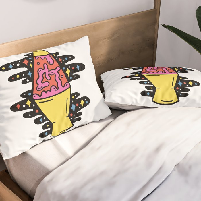 Lit Lava Lamp Pillow Sham Gallery Image 2