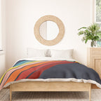 Lumumbu - 70s Vintage Style Retro Summer Stripes Duvet Cover Gallery Image 3