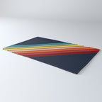 Lumumbu - 70s Vintage Style Retro Summer Stripes Rug Gallery Image 3