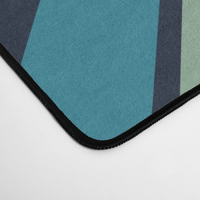 Lumumbu - 70s Vintage Style Retro Summer Stripes Desk Mat Gallery Image 4