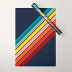 Lumumbu - 70s Vintage Style Retro Summer Stripes Wrapping Paper Gallery Image 1