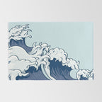 The Great Kanagawa Japanese Wave Rug Gallery Image 2