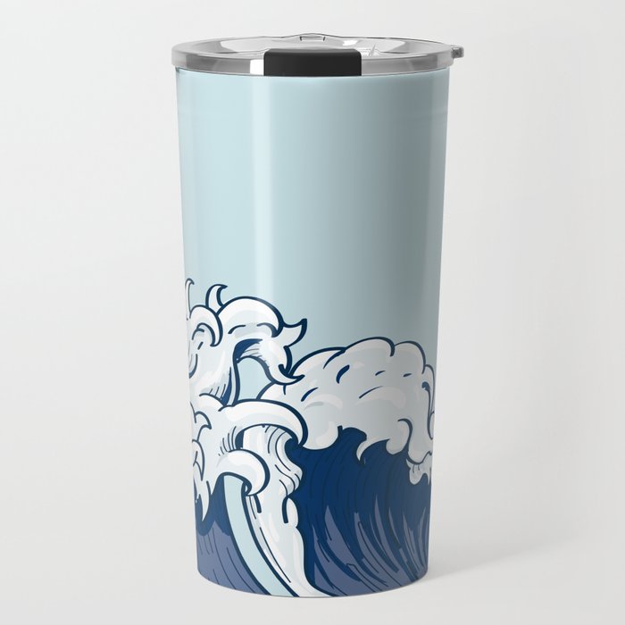 The Great Kanagawa Japanese Wave Travel Mug Gallery Image 1