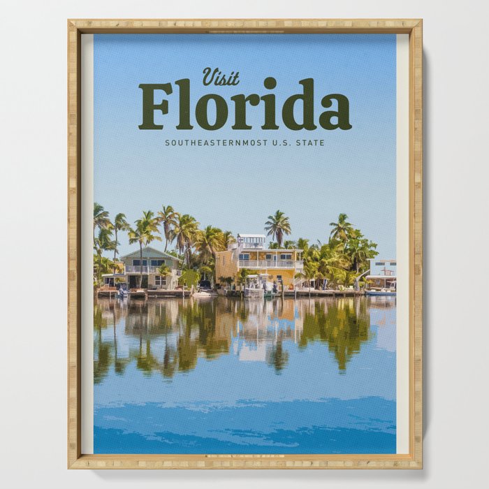 Visit Florida Serving Tray Gallery Image 1