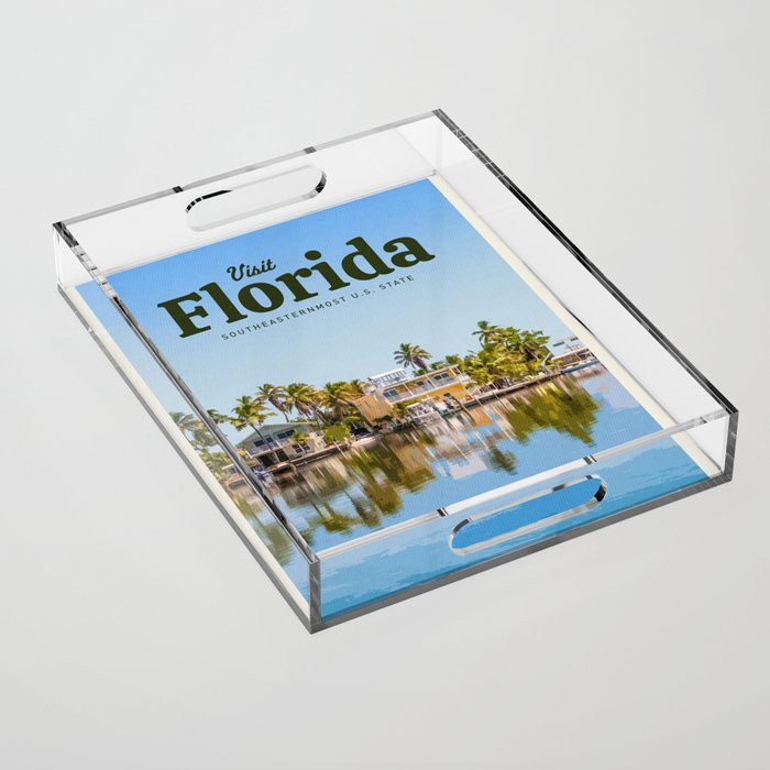 Visit Florida Acrylic Tray Gallery Image 1