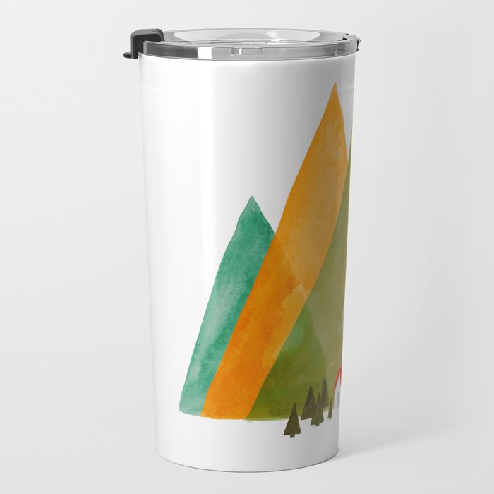 House at the foot of the mountains Travel Mug Gallery Image 3