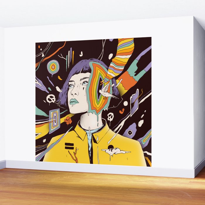 The Overthinker Wall Mural Gallery Image 2