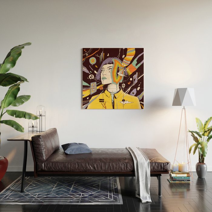 The Overthinker Wood Wall Art Gallery Image 2