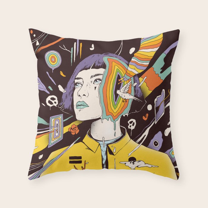 The Overthinker Throw Pillow Gallery Image 1