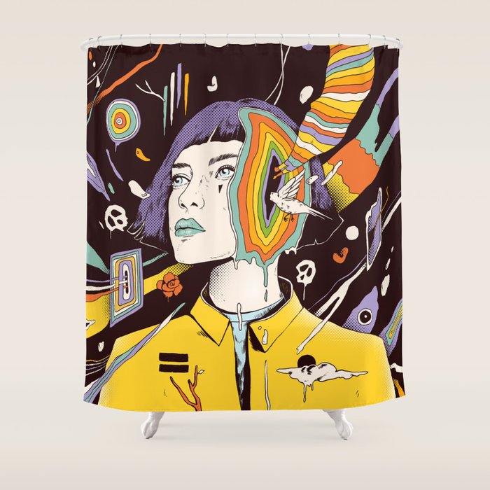 The Overthinker Shower Curtain