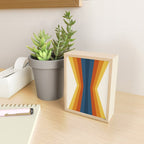 Bright 70's Retro Stripes Reflection Mini Art Print Gallery Image 2