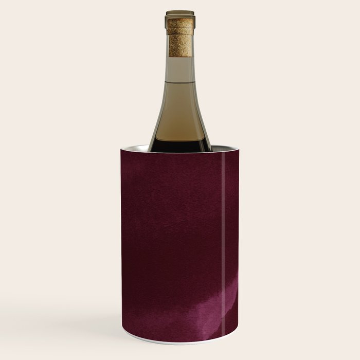 Abstract modern dark burgundy watercolor Wine Chiller Gallery Image 3