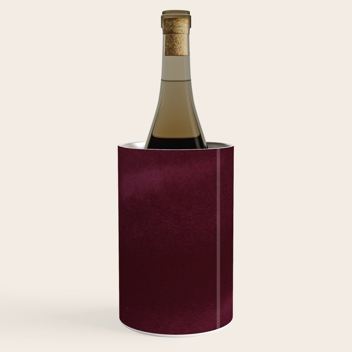 Abstract modern dark burgundy watercolor Wine Chiller Gallery Image 1