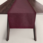 Abstract modern dark burgundy watercolor Table Runner Gallery Image 1