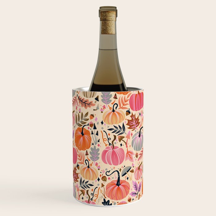 Pumpkin Confetti - Rainbow on Cream Wine Chiller Gallery Image 3