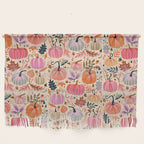 Pumpkin Confetti - Rainbow on Cream Wall Hanging Gallery Image 1