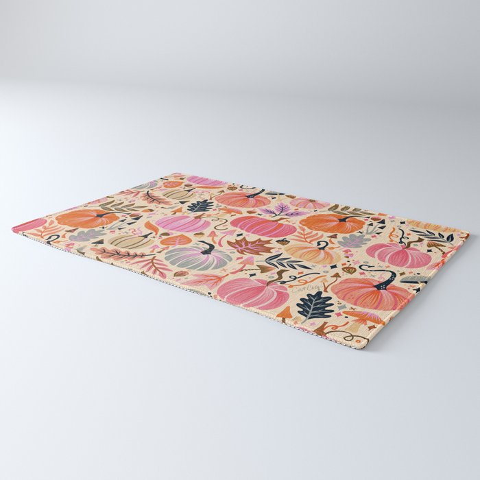 Pumpkin Confetti - Rainbow on Cream Rug Gallery Image 3