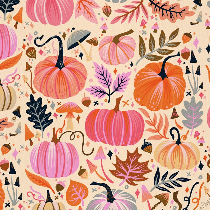 Pumpkin Confetti - Rainbow on Cream Coffee Mug Gallery Image 2