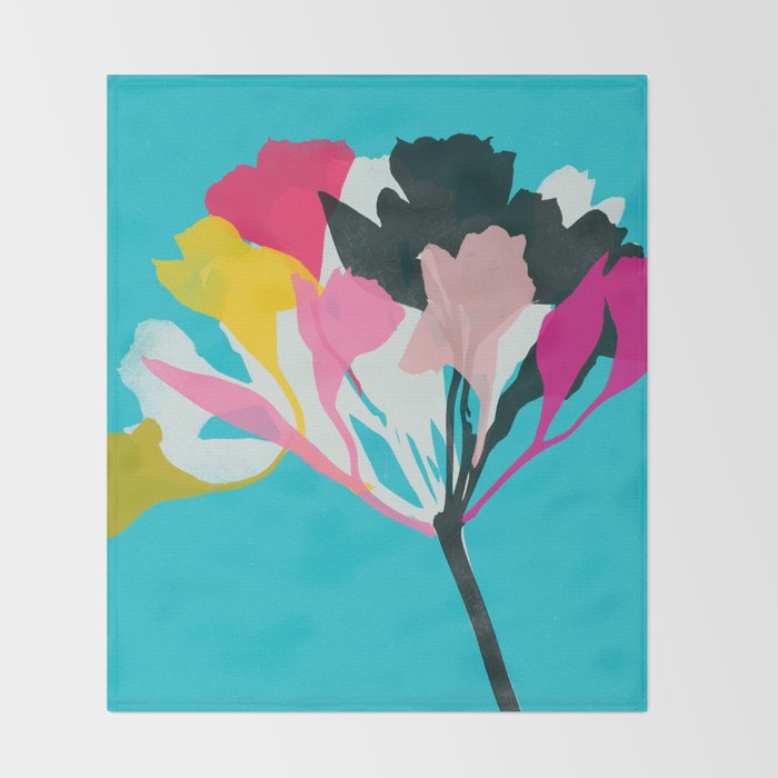 alstroemeria 1 Throw Blanket Gallery Image 2