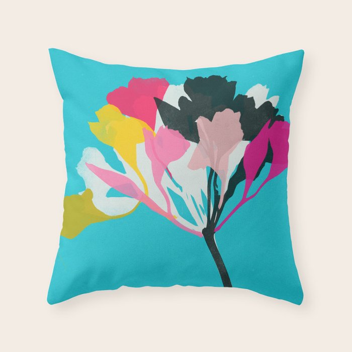 alstroemeria 1 Throw Pillow Gallery Image 6