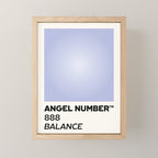 Angel number - 888 - balance Mini Art Print Gallery Image 1