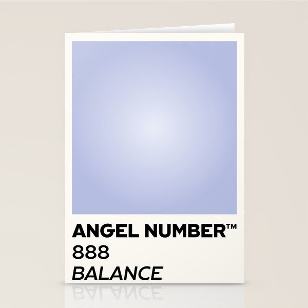 Angel number - 888 - balance Stationery Card Gallery Image 2