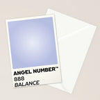 Angel number - 888 - balance Stationery Card Gallery Image 2