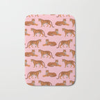 Tigers - Pink Bath Mat Gallery Image 1