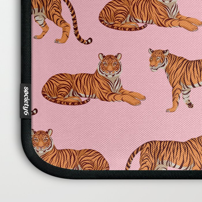 Tigers - Pink Laptop Sleeve Gallery Image 3