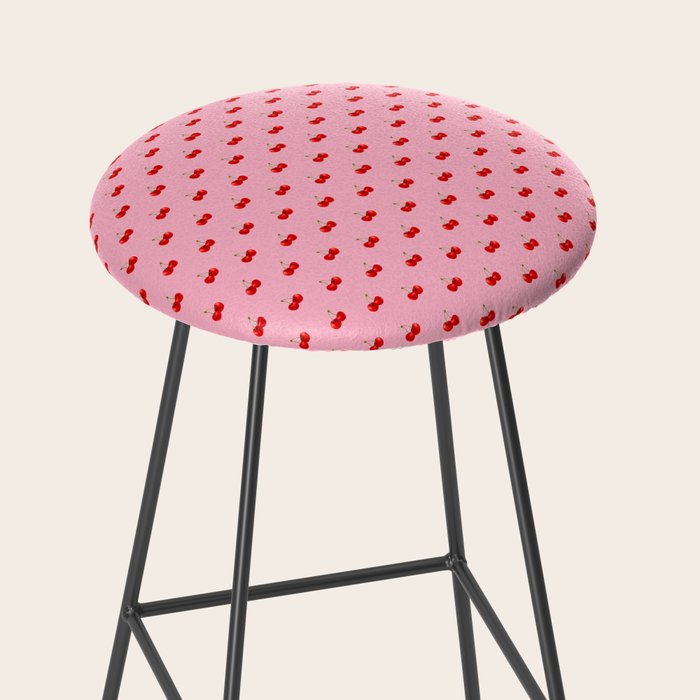 Y2K Cherries - Pink Pattern Miniature Stool Gallery Image 2