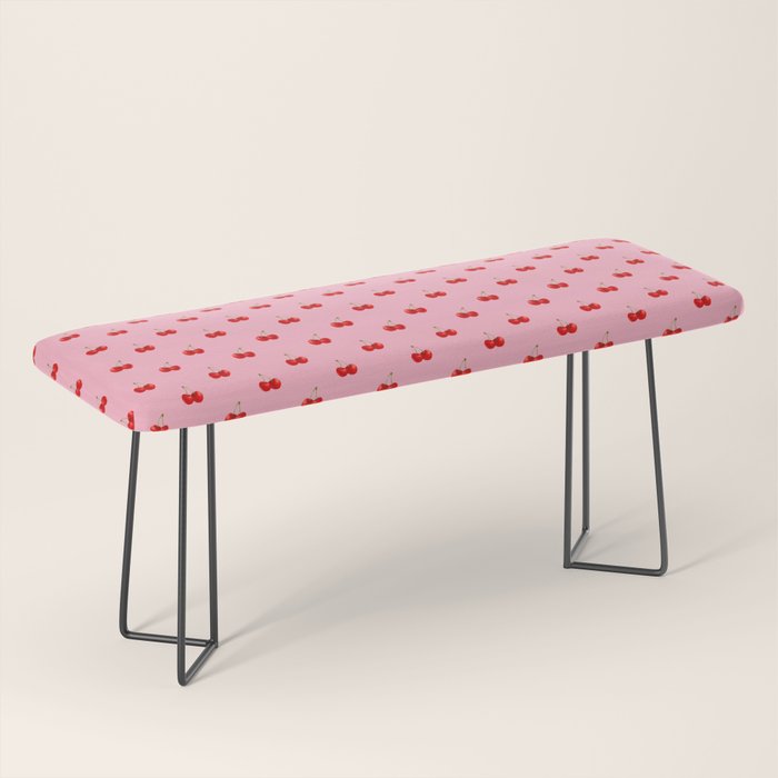 Y2K Cherries - Pink Pattern Miniature Bench Gallery Image 1