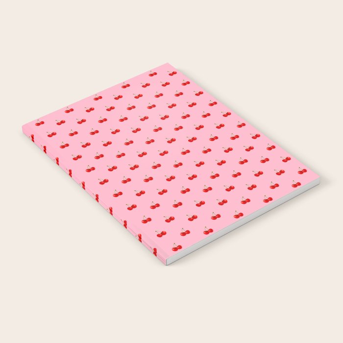 Y2K Cherries - Pink Pattern Miniature Notebook Gallery Image 1