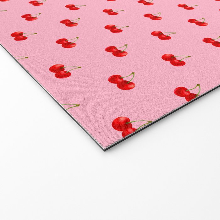 Y2K Cherries - Pink Pattern Miniature Welcome Mat Gallery Image 2