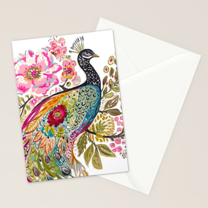 PEACOCK Stationery Card Gallery Image 2
