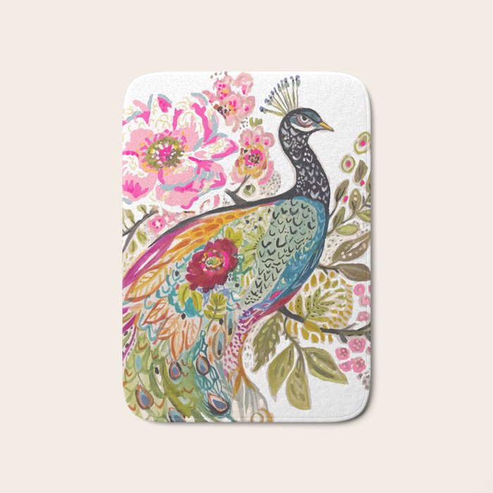PEACOCK Bath Mat