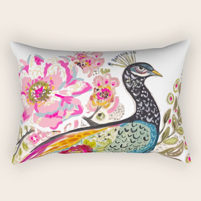 PEACOCK Rectangular Pillow Gallery Image 2