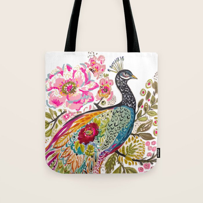 PEACOCK Tote Bag Gallery Image 1