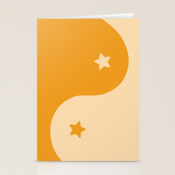 Honey Yin Yang Stars Stationery Card Gallery Image 2